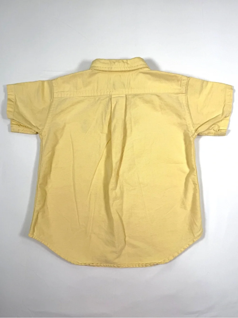 RALPH LAUREN Vintage 1990s Boys 3T Yellow Oxford Button Down Pony Preppy Shirt